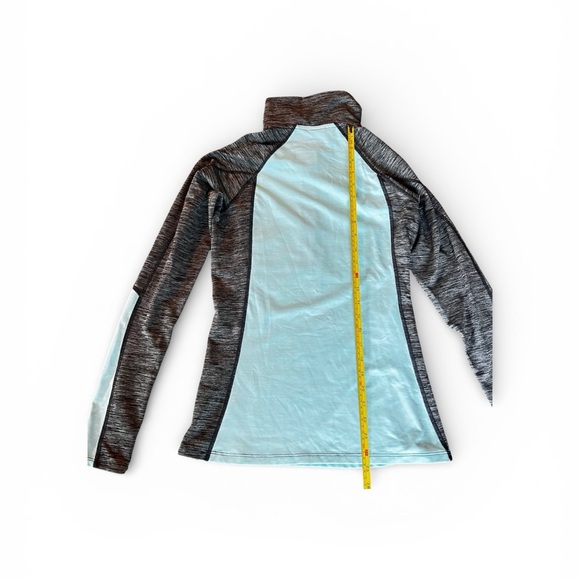 Under Armour ColdGear Compression Set Aqua Gray M 1/2 Zip + Leggings - Picture 7 of 7